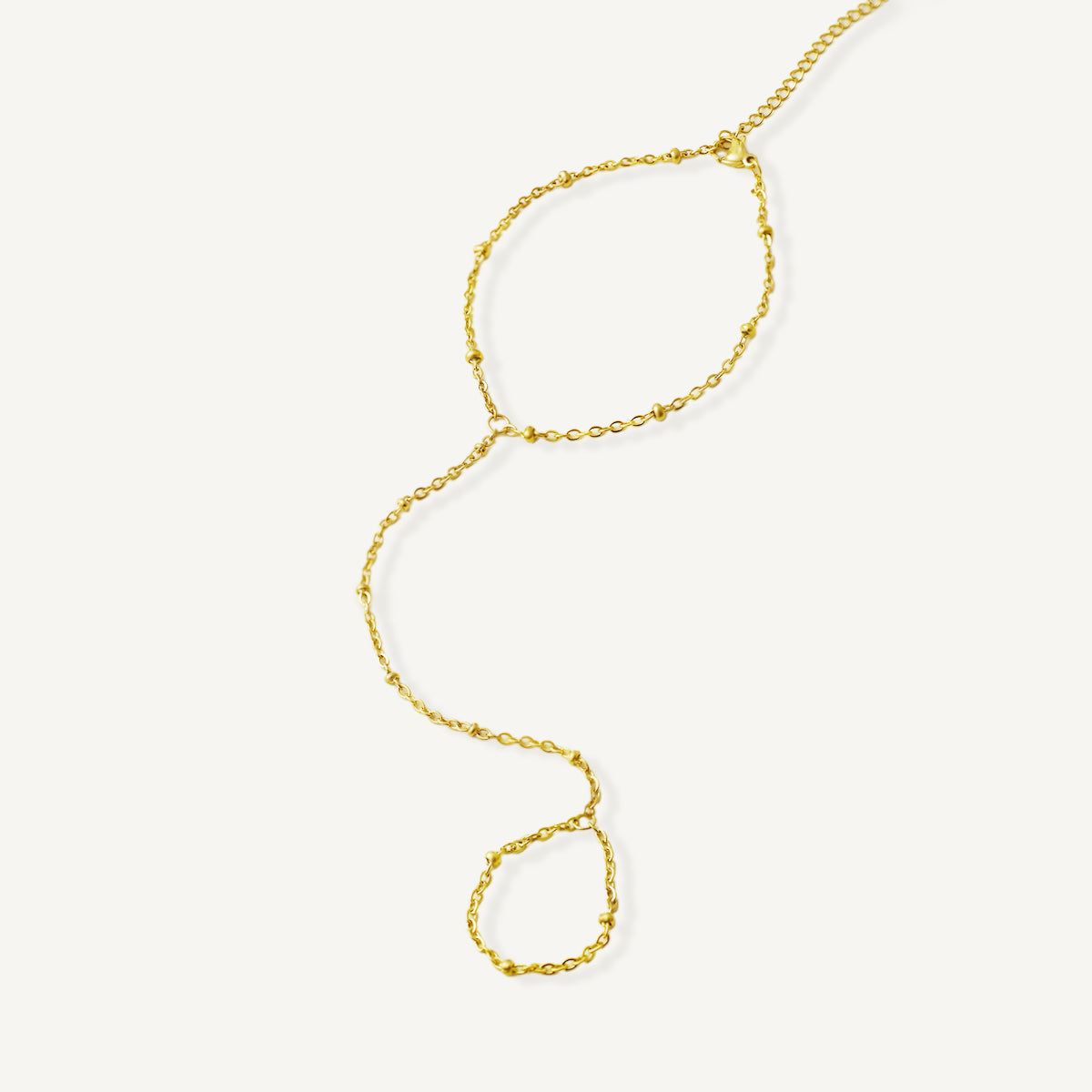 The Subtle Ball Ring and Bracelet Hand Chain