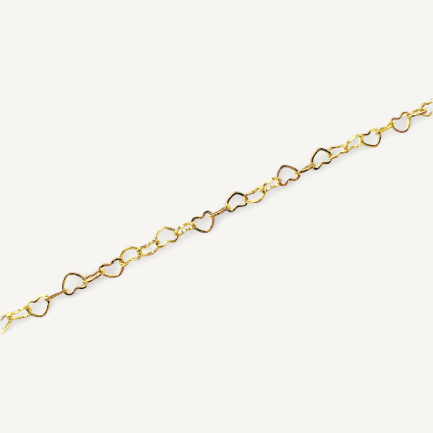 The Heart Link Bracelet in Solid Gold (Limited)