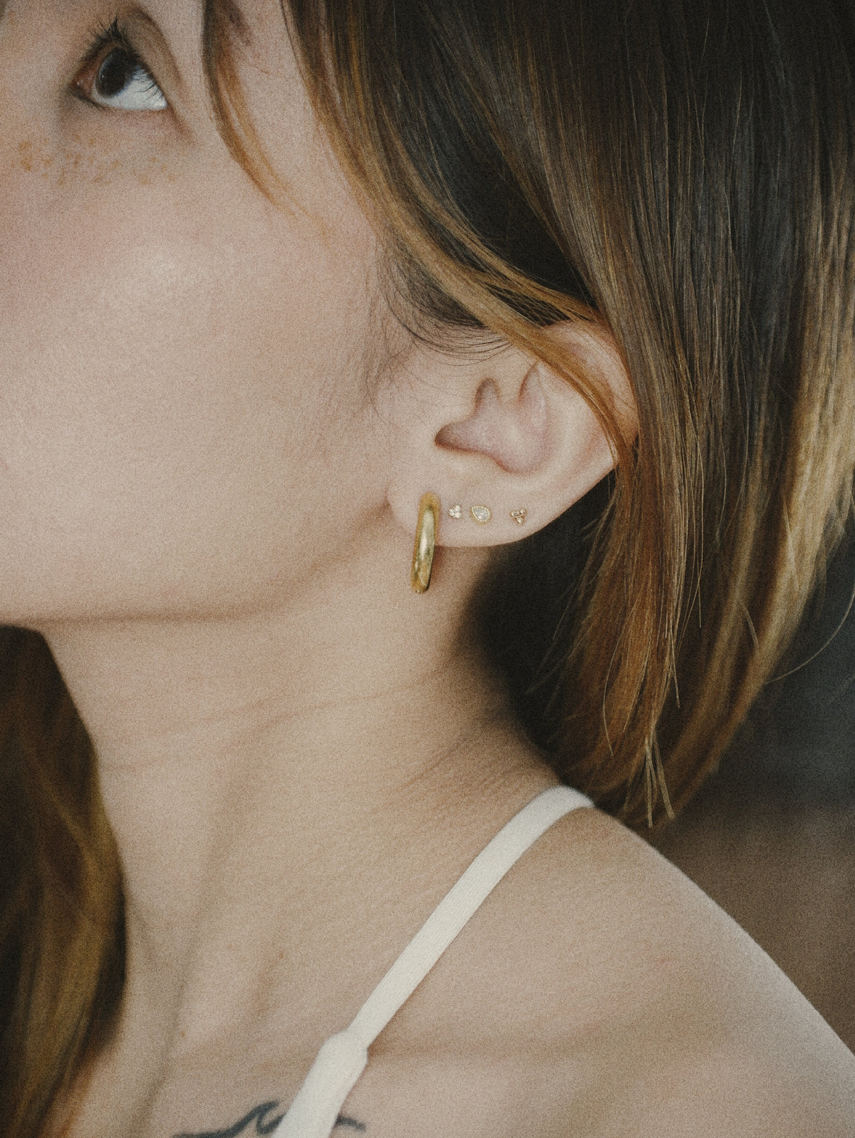 Two-Tone Statement Hoops