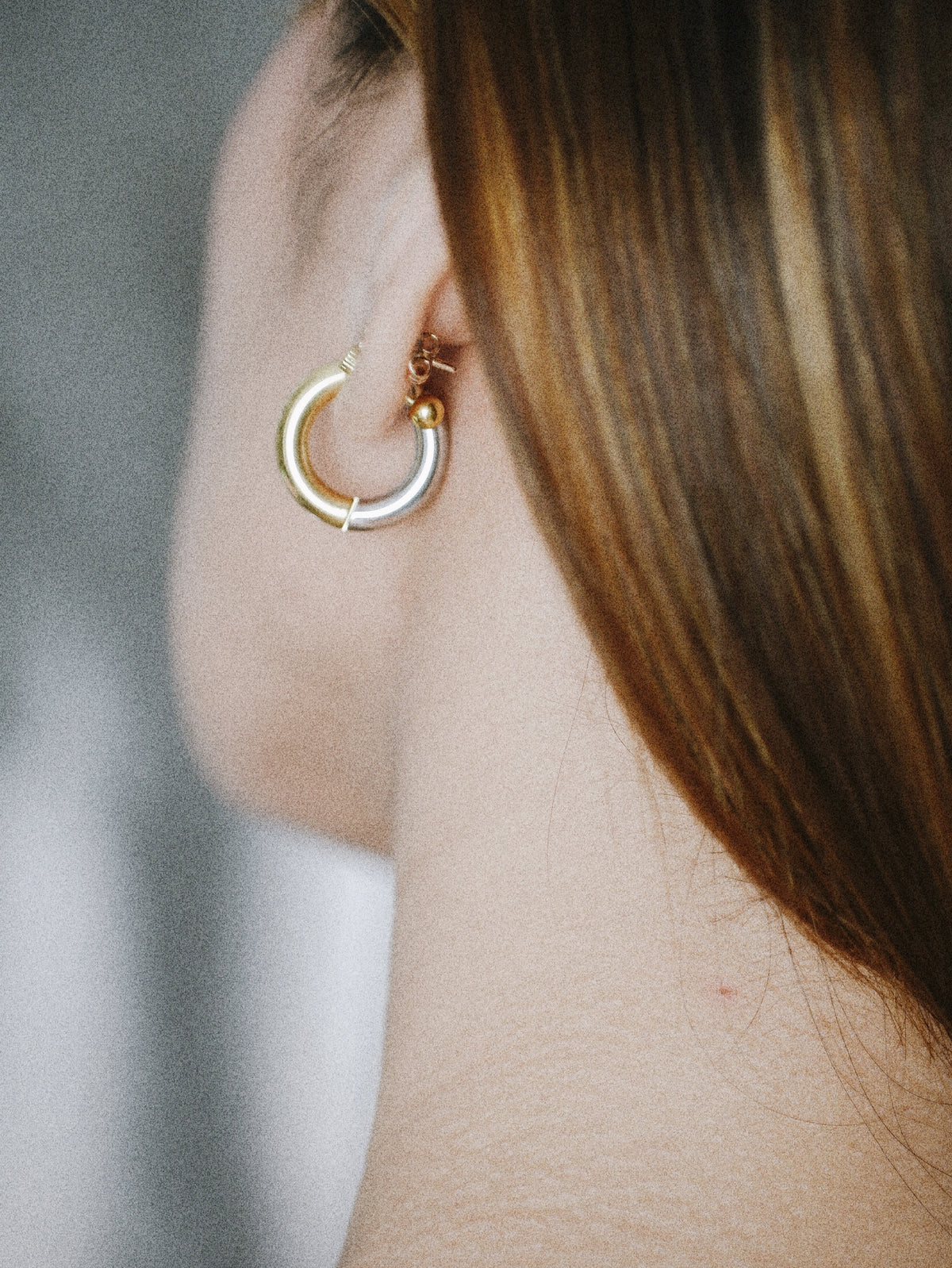 Two-Tone Statement Hoops