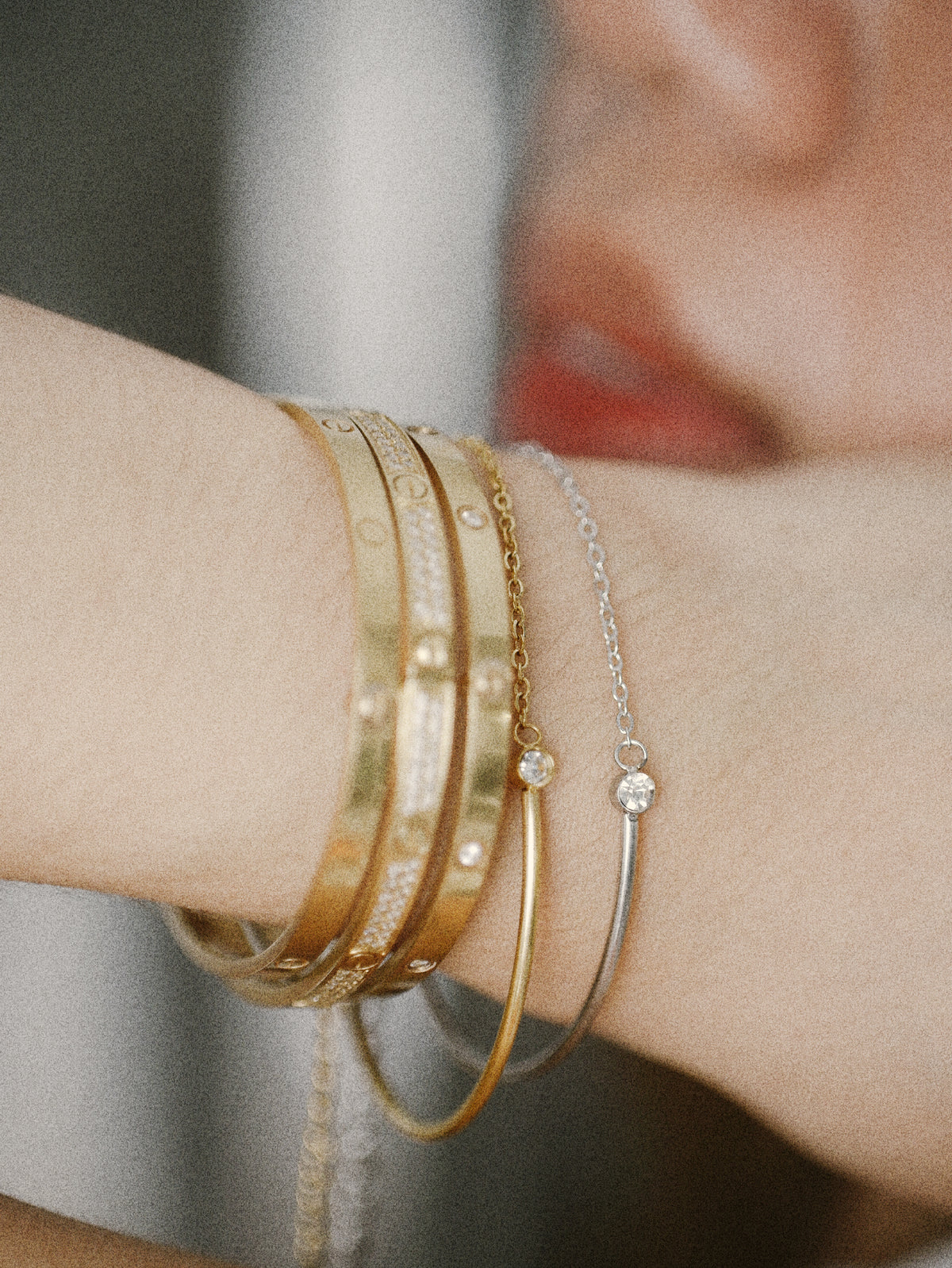 Classic Solitaire Chain and Bangle