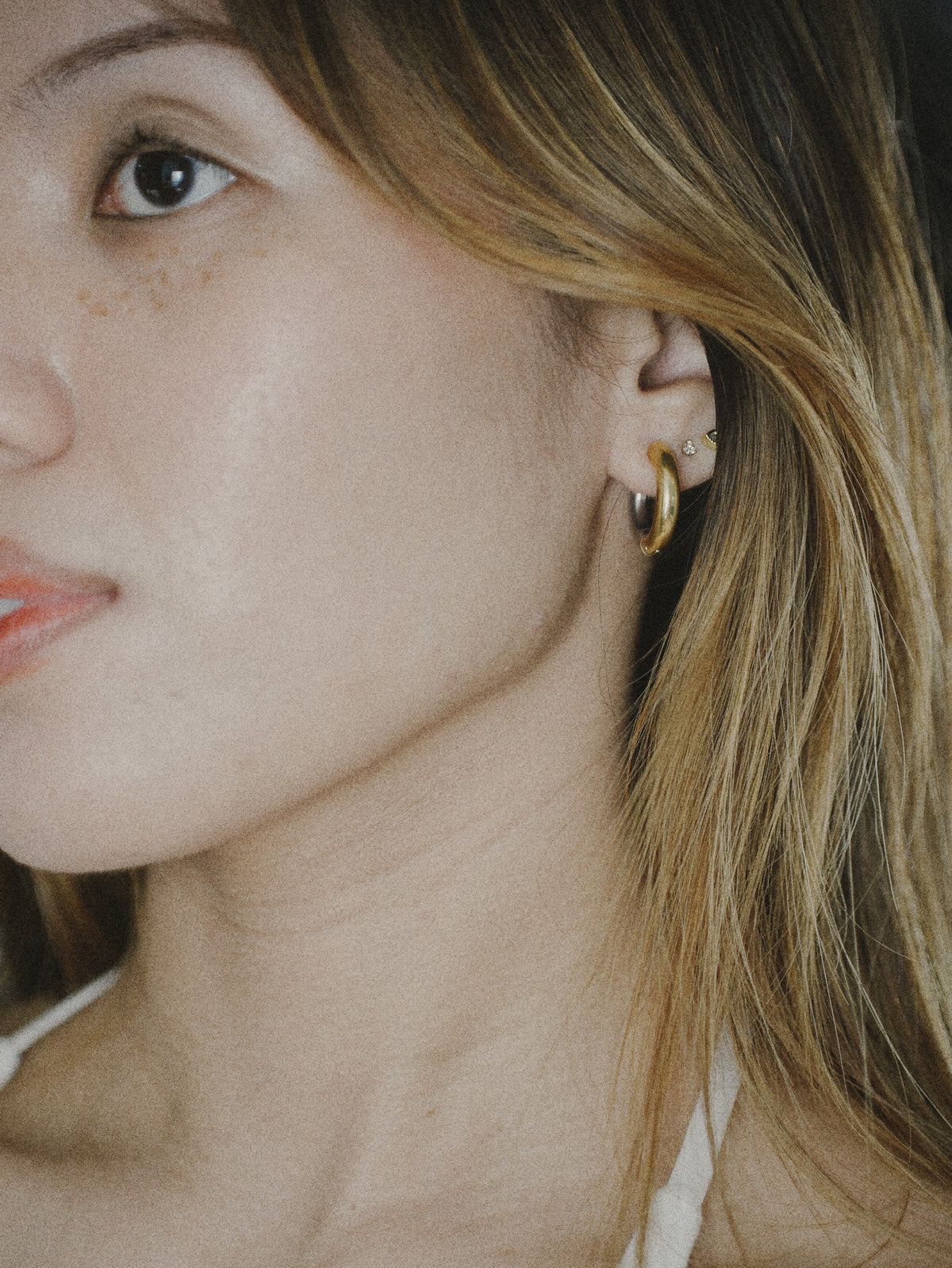 Two-Tone Statement Hoops