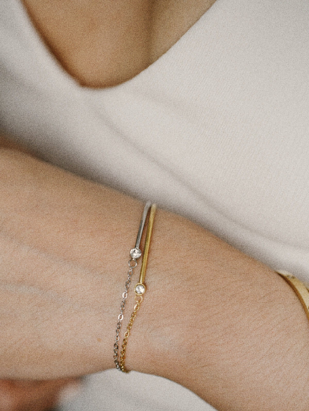 Classic Solitaire Chain and Bangle