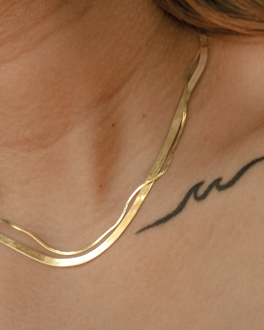 The Harper Necklace in Solid Gold