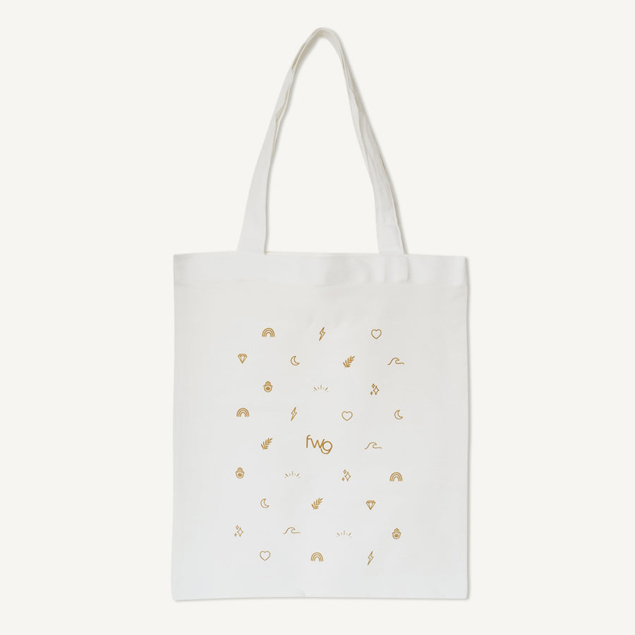 Ecru Canvas Tote Bag