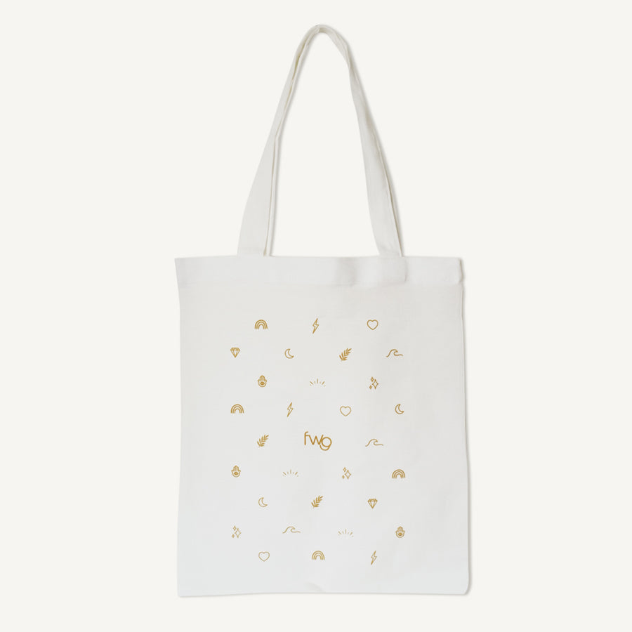 Ecru Canvas Tote Bag