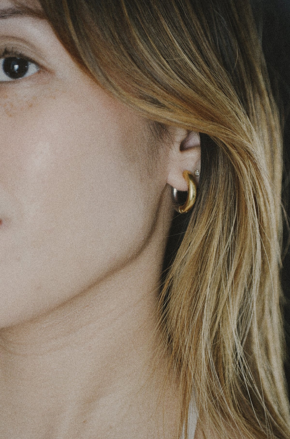 Two-Tone Statement Hoops
