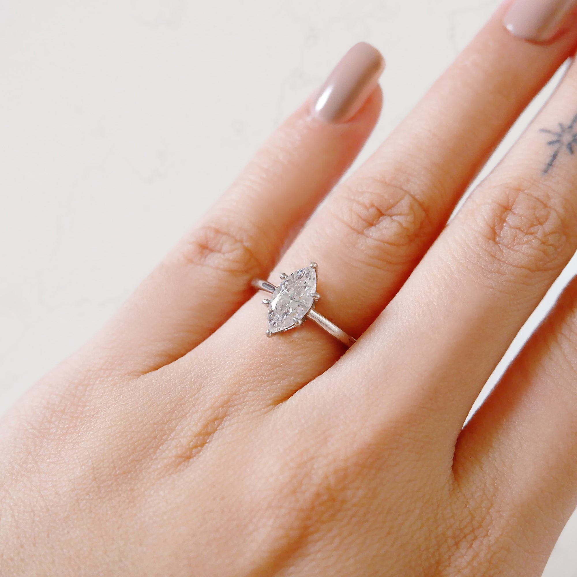 The Oli Moissanite Ring