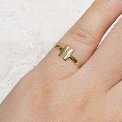 The Petite Tilly Ring in Solid Gold