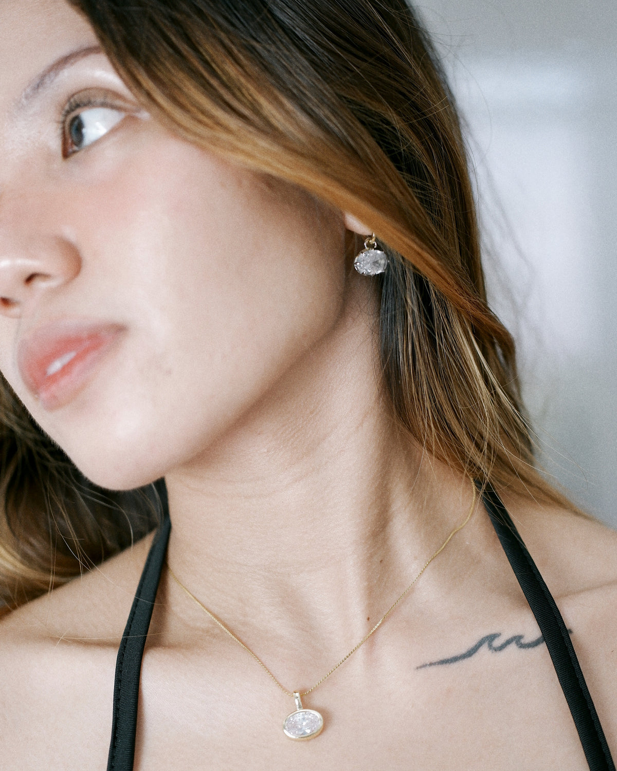Hailey Oval Drop Hoops
