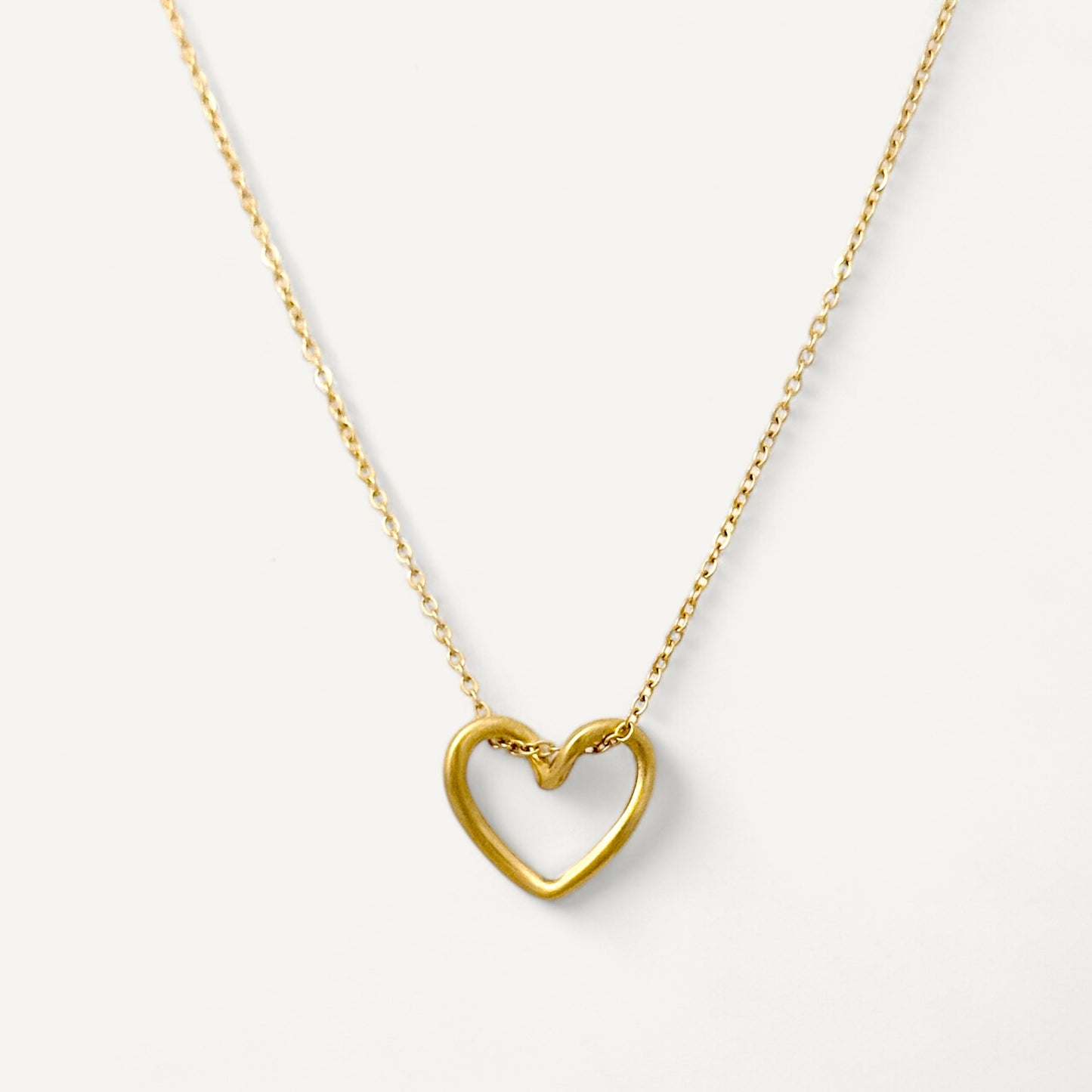 The Happy Heart Outline Necklace