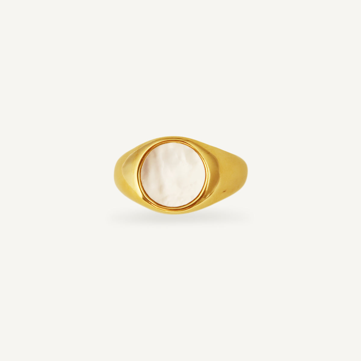 The Classic Pearl Bold Signet Ring