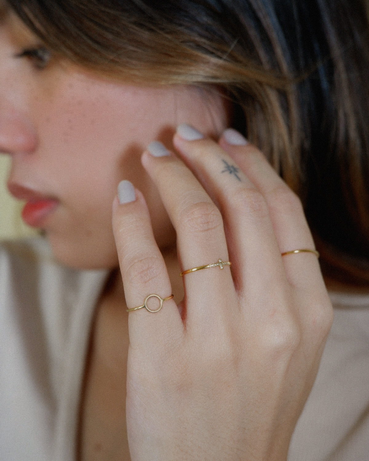The Good Karma Ring in Solid Gold