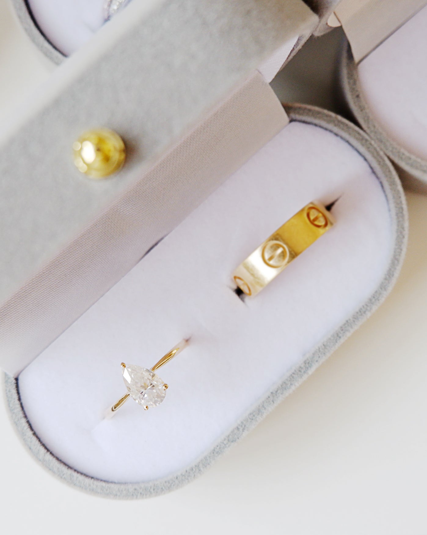 Couple Band Velvet Box