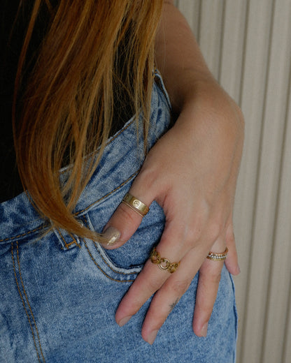 The Statement Love Ring in Solid Gold