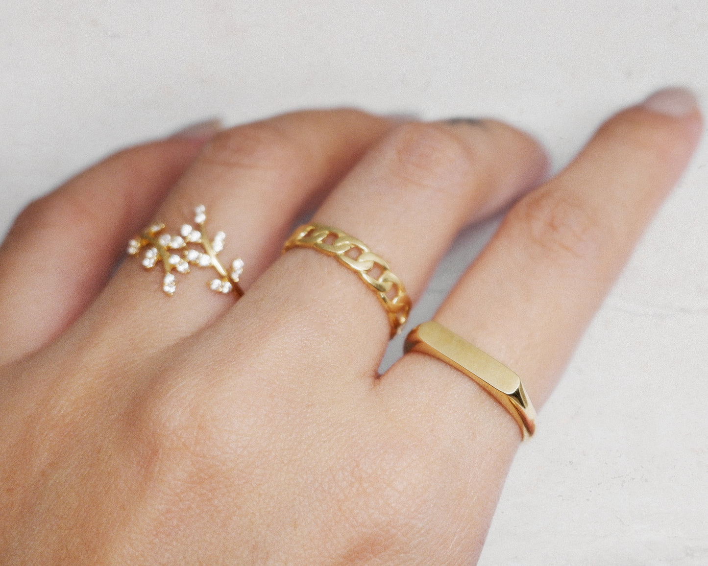 The Perfect Cuban Ring in Solid Gold