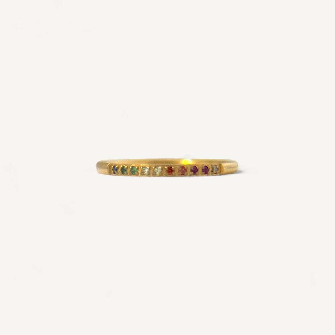 The Color Play Slim Half Eternity Ring