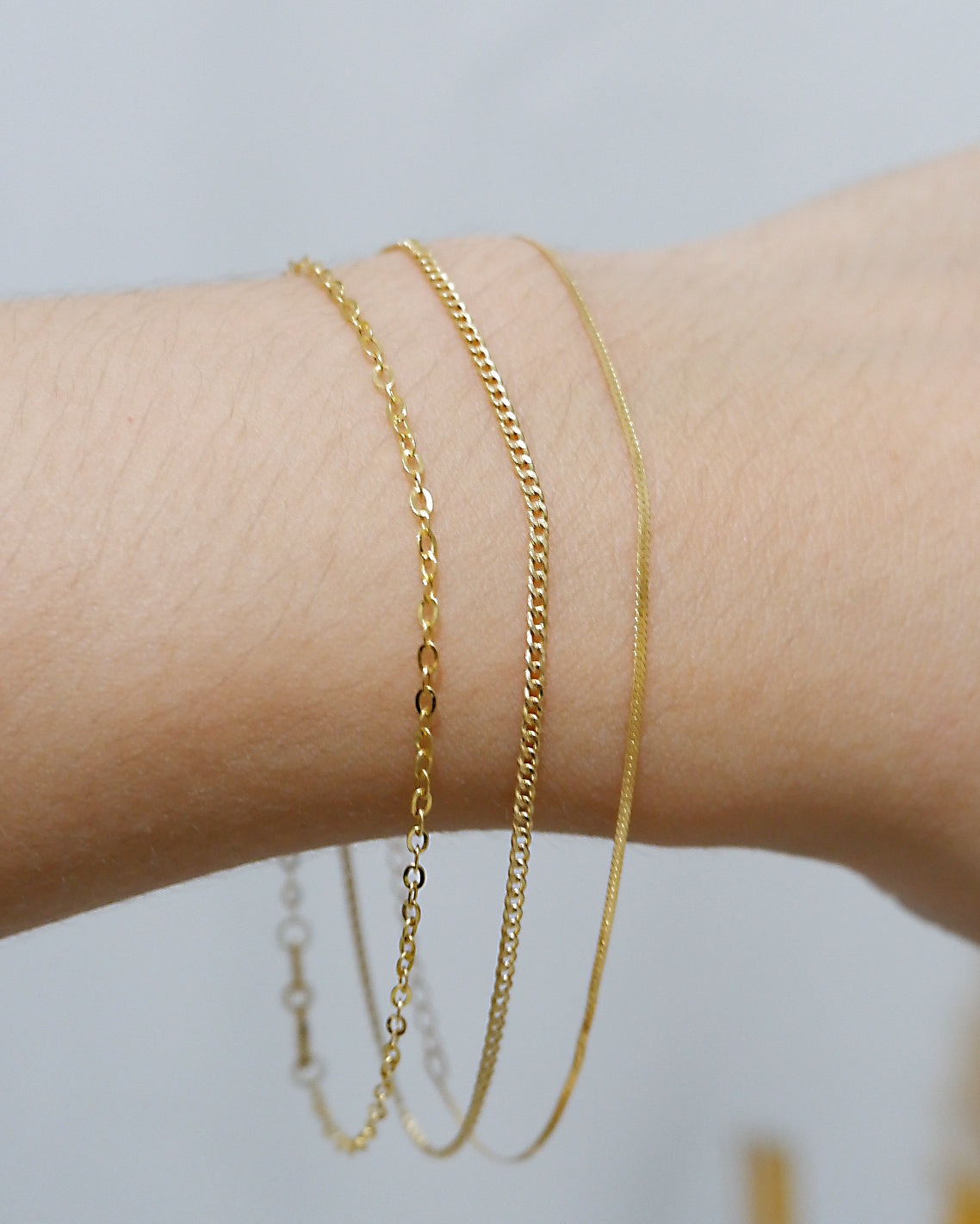 The Skinny Cuban Bracelet in Solid Gold