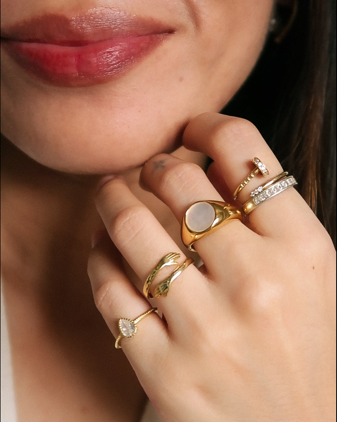 The Classic Pearl Bold Signet Ring