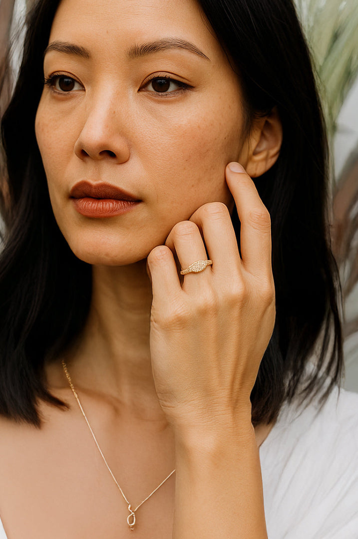 The Edgy Pave Signet Ring