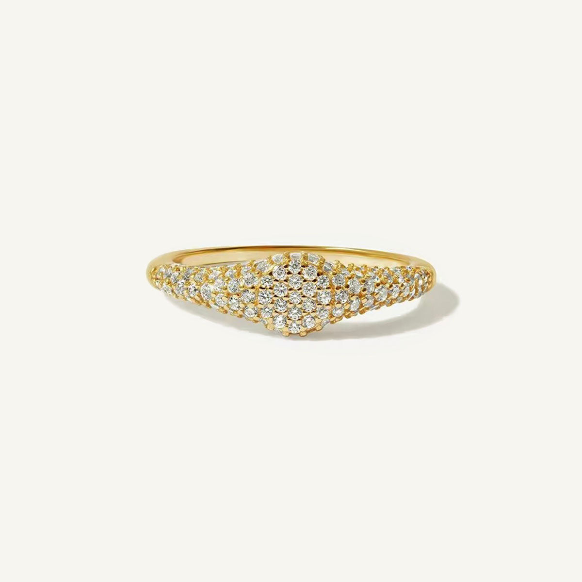 The Edgy Pave Signet Ring