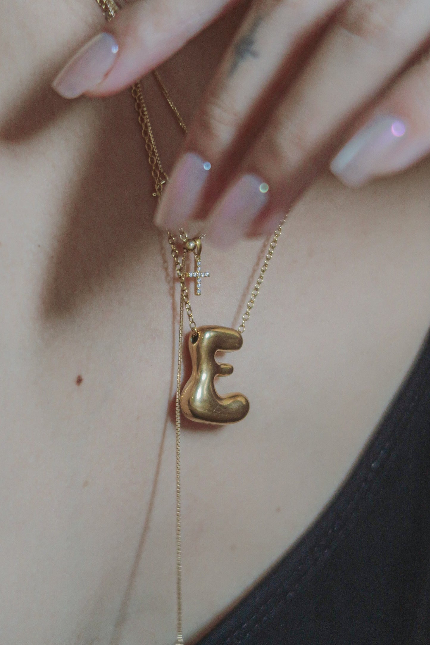 The Chunky Bubble Initial Necklace