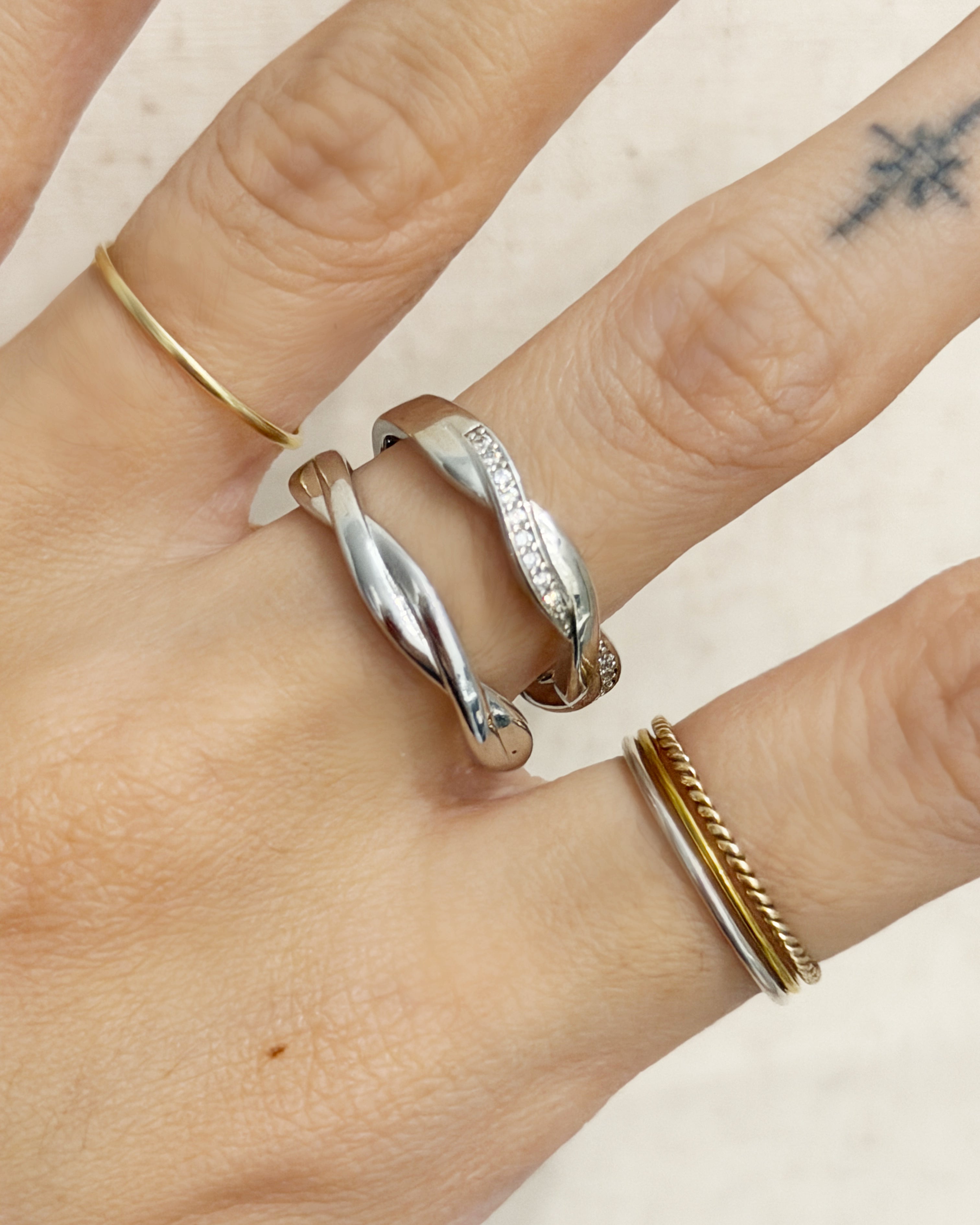 The Any-size Knot Promise Ring Set | Holiday Shop