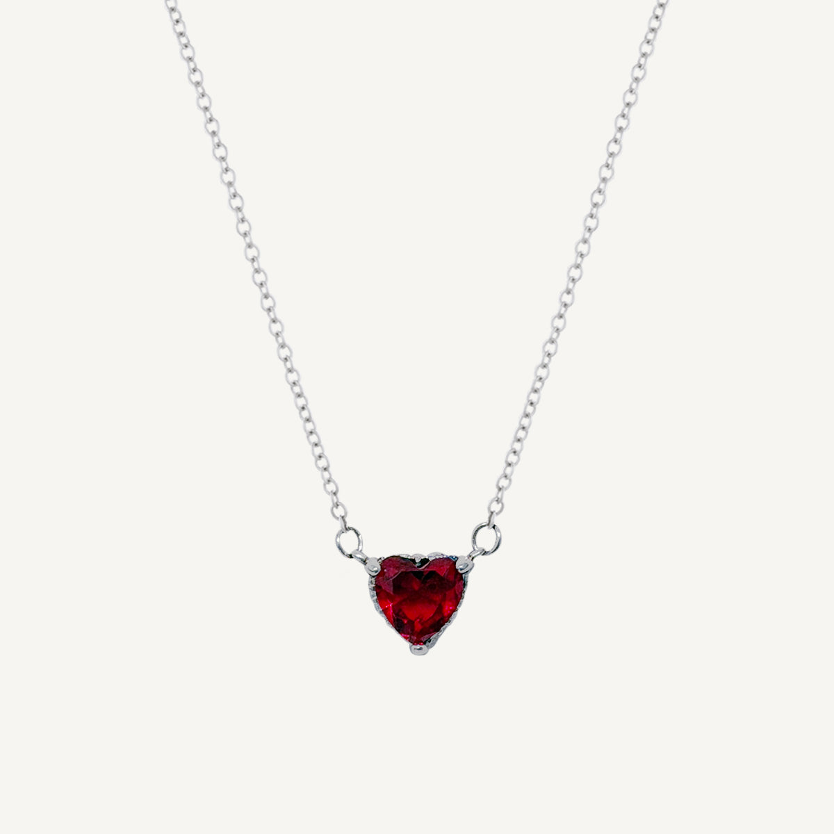 The Red Heart Floating Necklace & Earring Set | Holiday Shop
