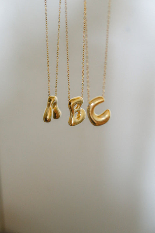 The Chunky Bubble Initial Necklace