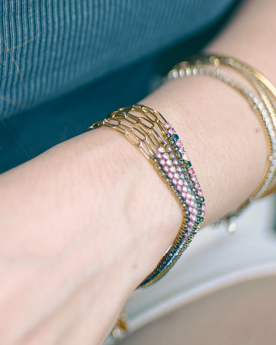 The Color Play Filly Tennis Duo Bracelet (+ Genuine Moissanite)