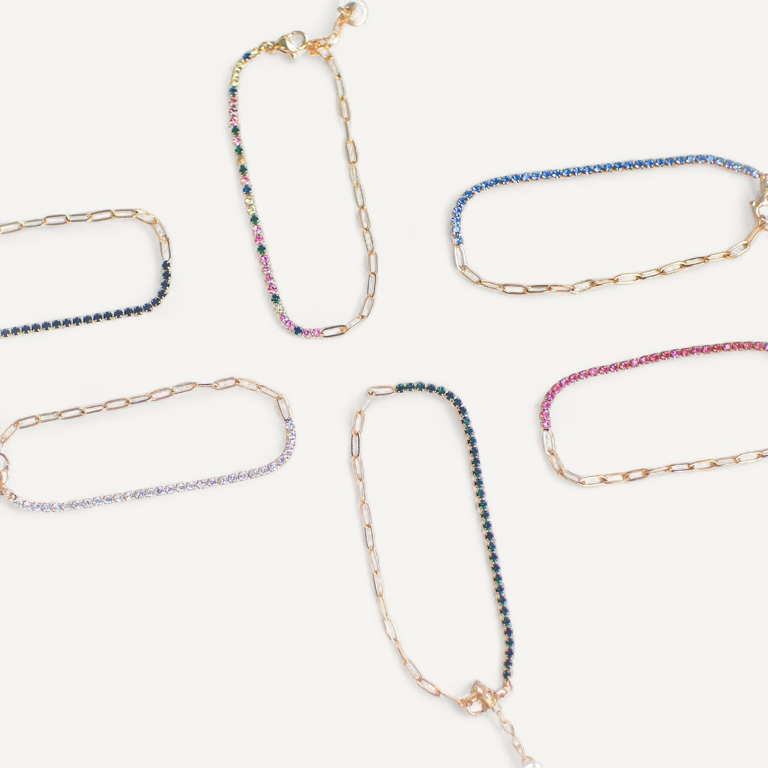 The Color Play Filly Tennis Duo Bracelet (+ Genuine Moissanite)