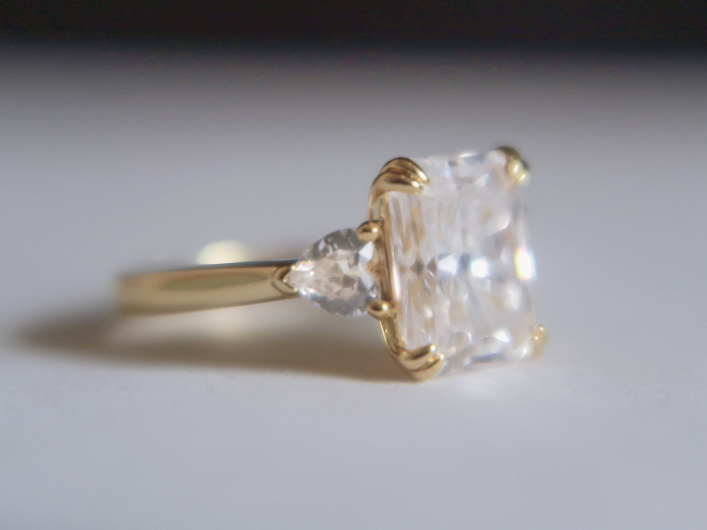 The Willow Radiant Moissanite Ring