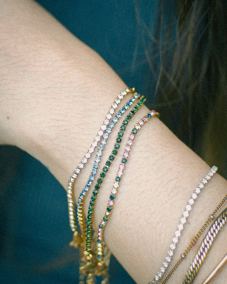 The Color Play Filly Tennis Duo Bracelet (+ Genuine Moissanite)
