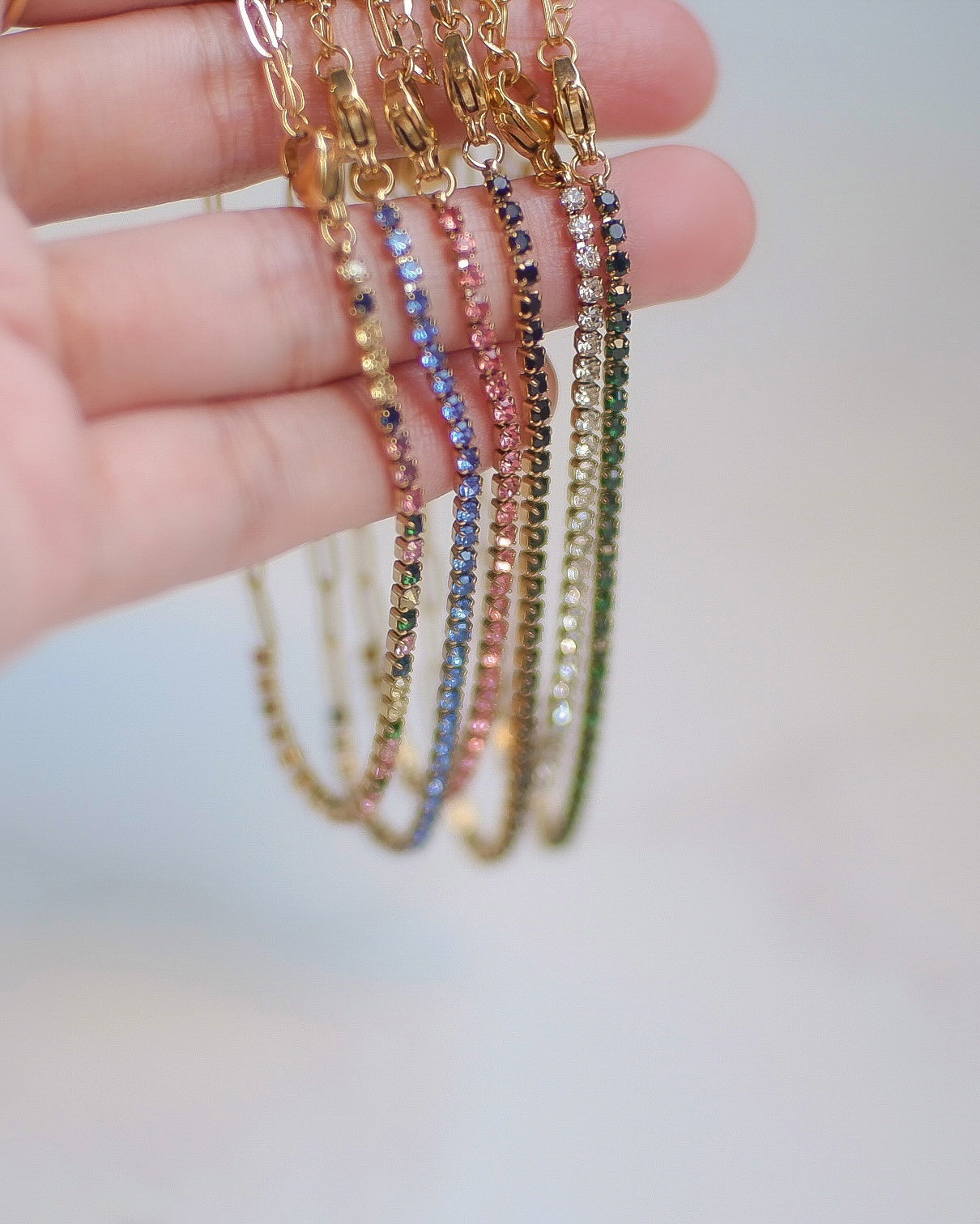 The Color Play Filly Tennis Duo Bracelet (+ Genuine Moissanite)