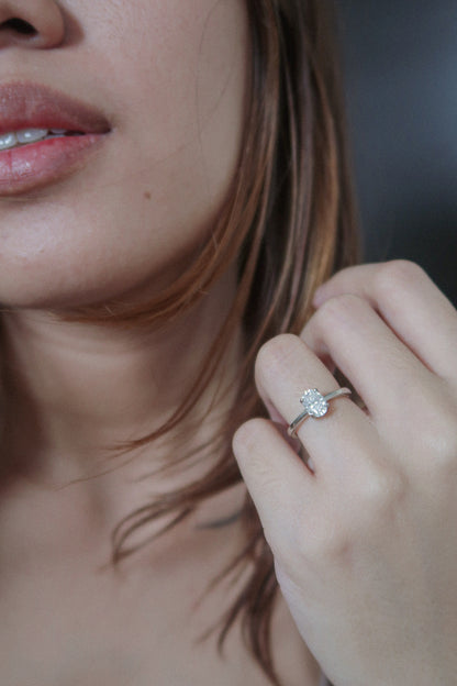 The Classic Timeless Oval Moissanite Ring