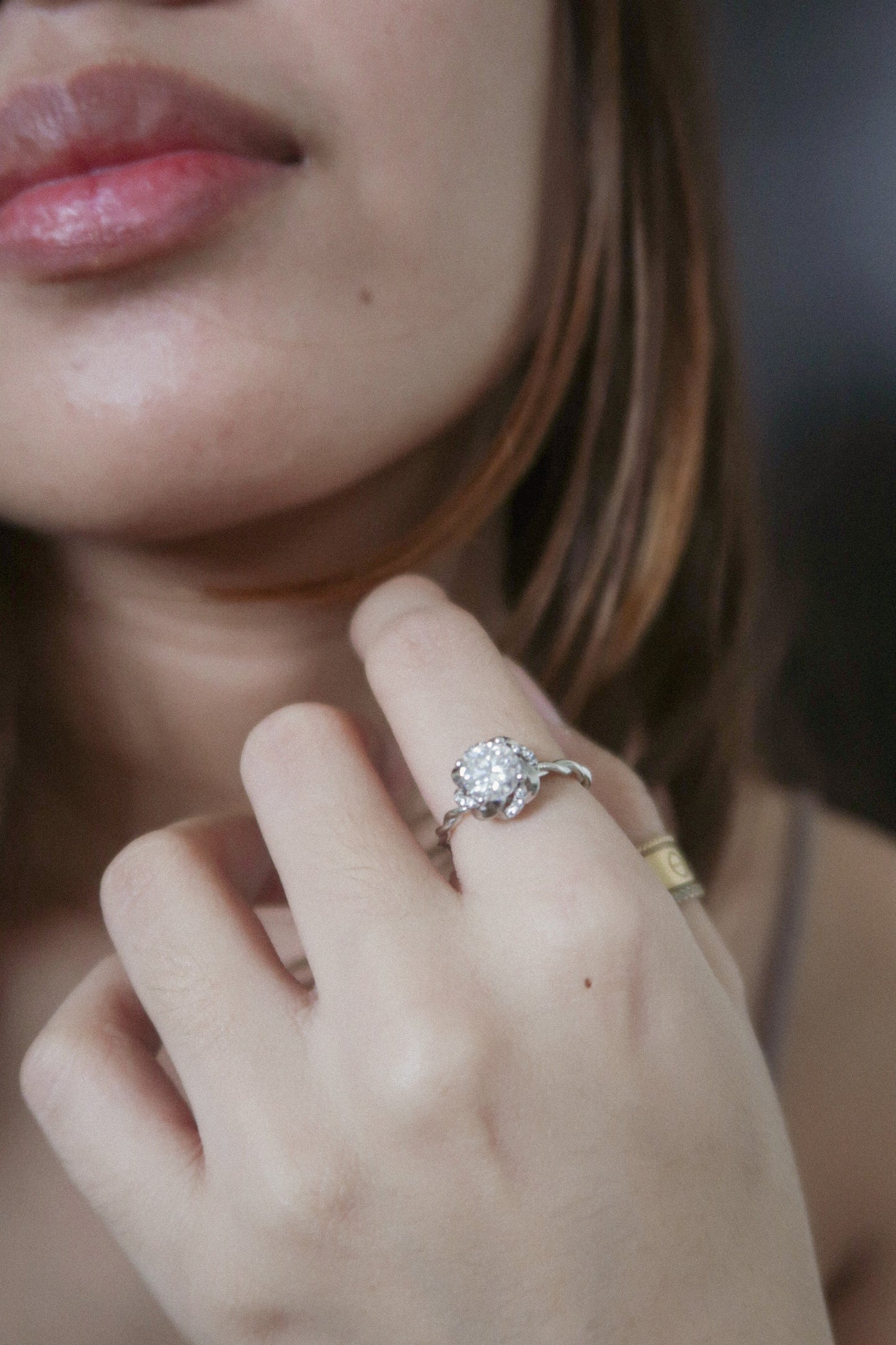 The Radiant Rose Moissanite Ring