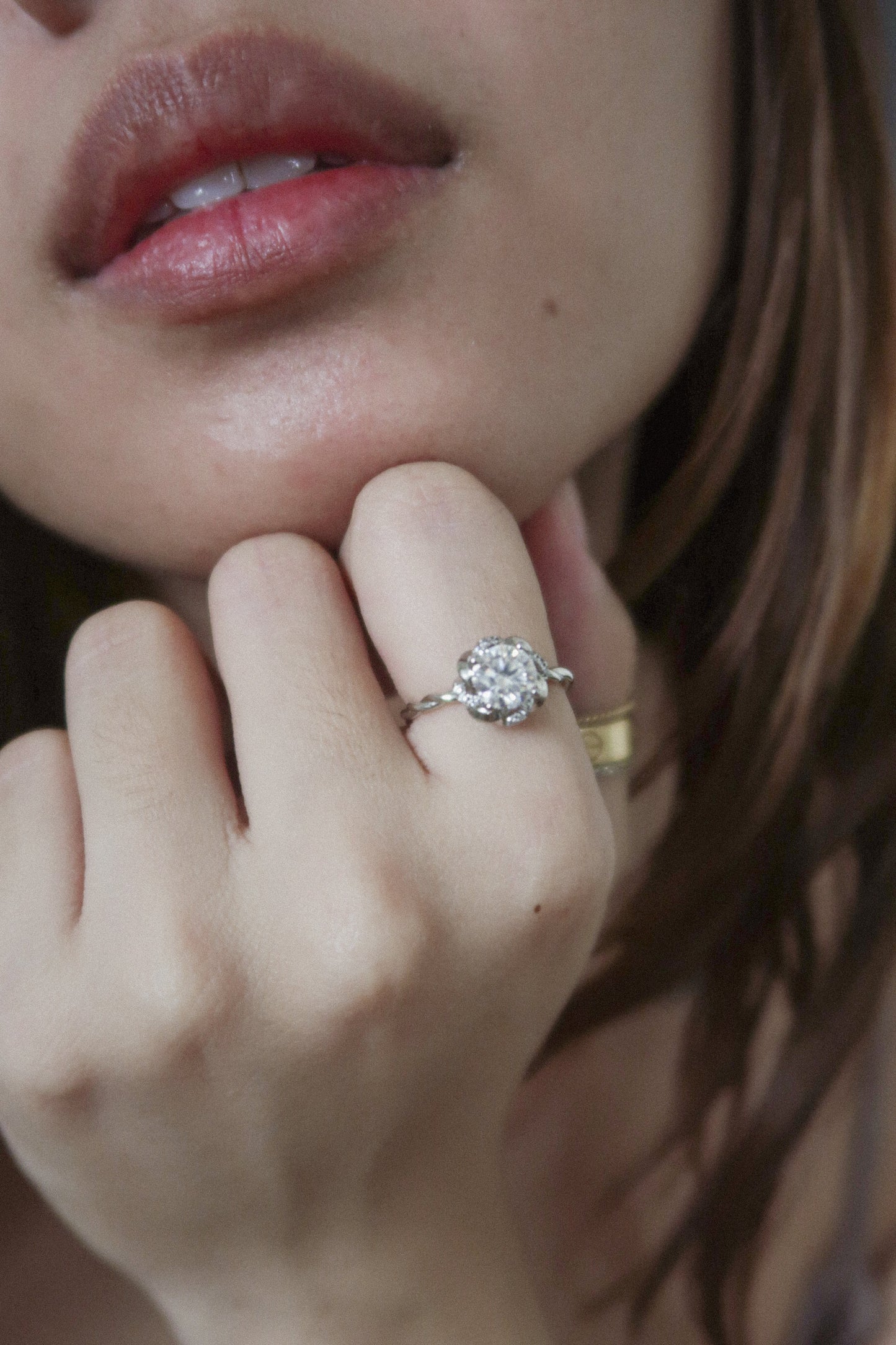 The Radiant Rose Moissanite Ring