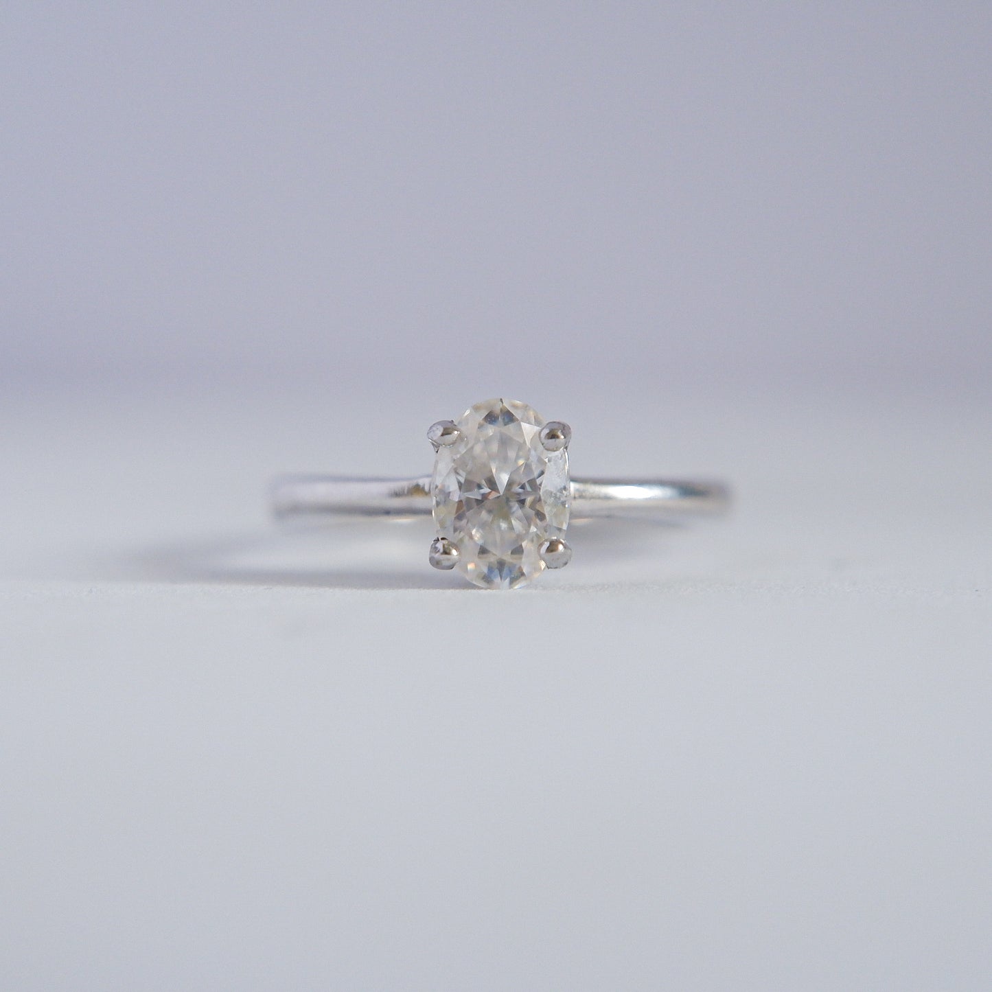 The Classic Timeless Oval Moissanite Ring