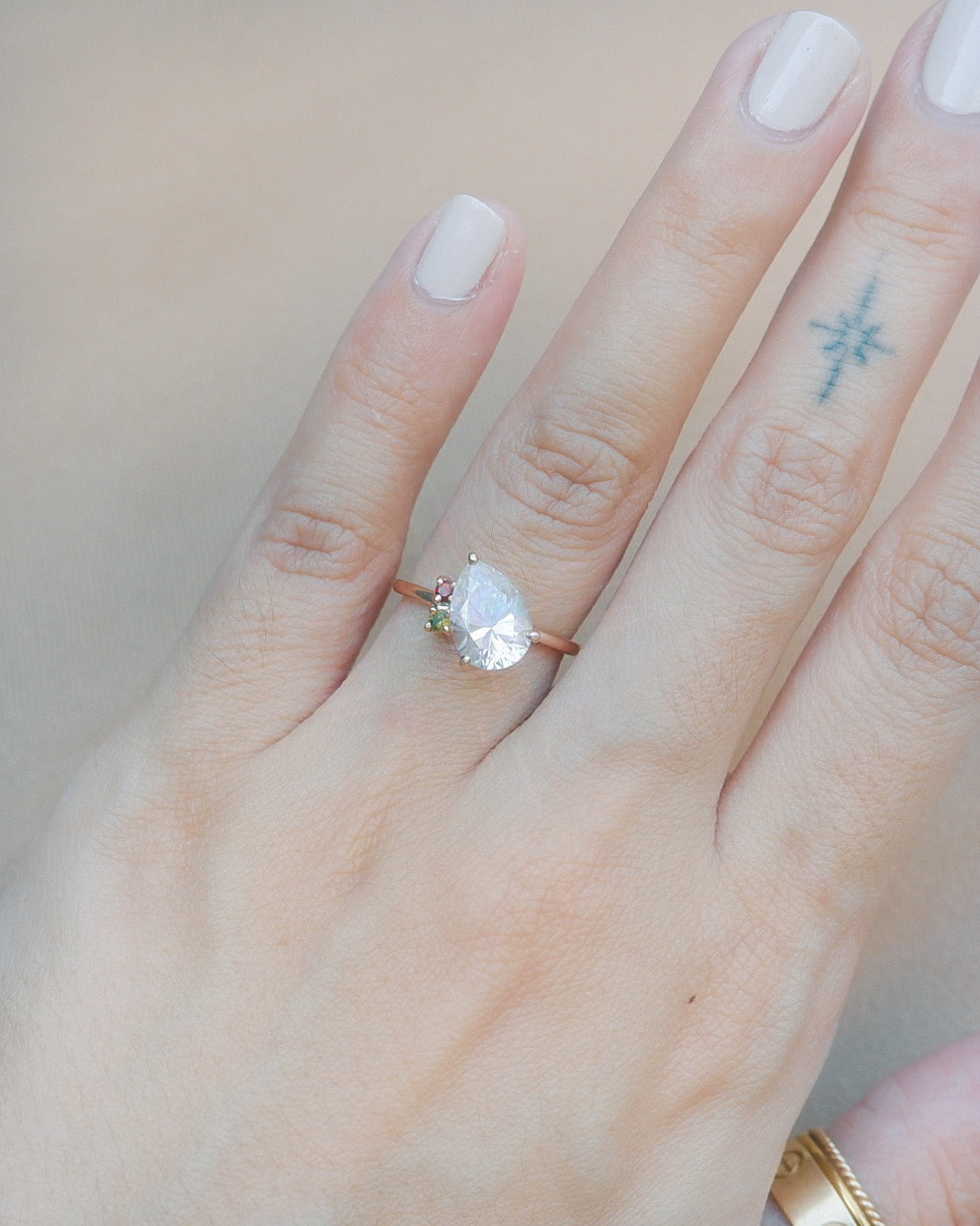 The Everlast Moissanite and Birthstone Ring in Solid Gold