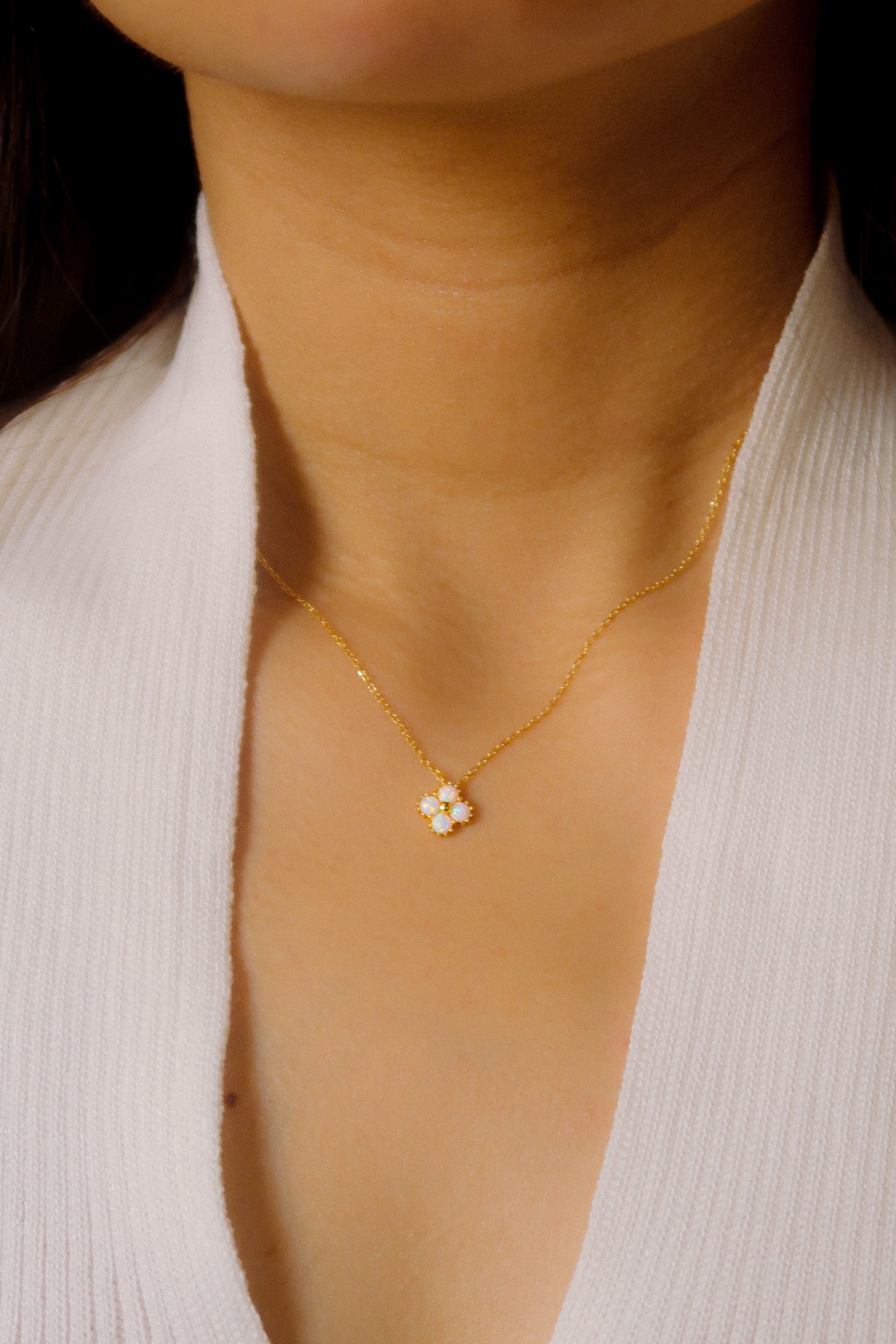 The Lucky Clover Opal Necklace