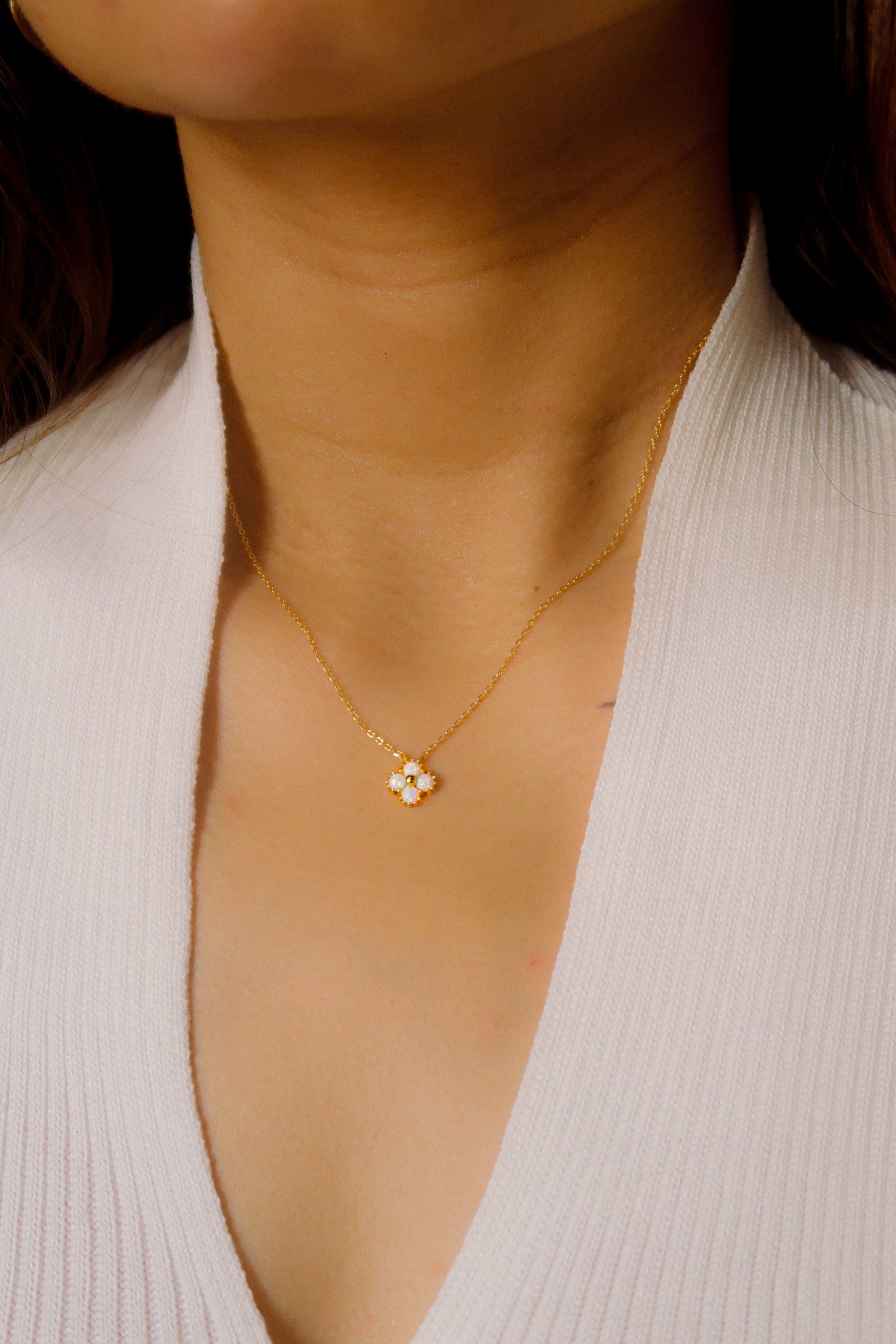 The Lucky Clover Opal Necklace