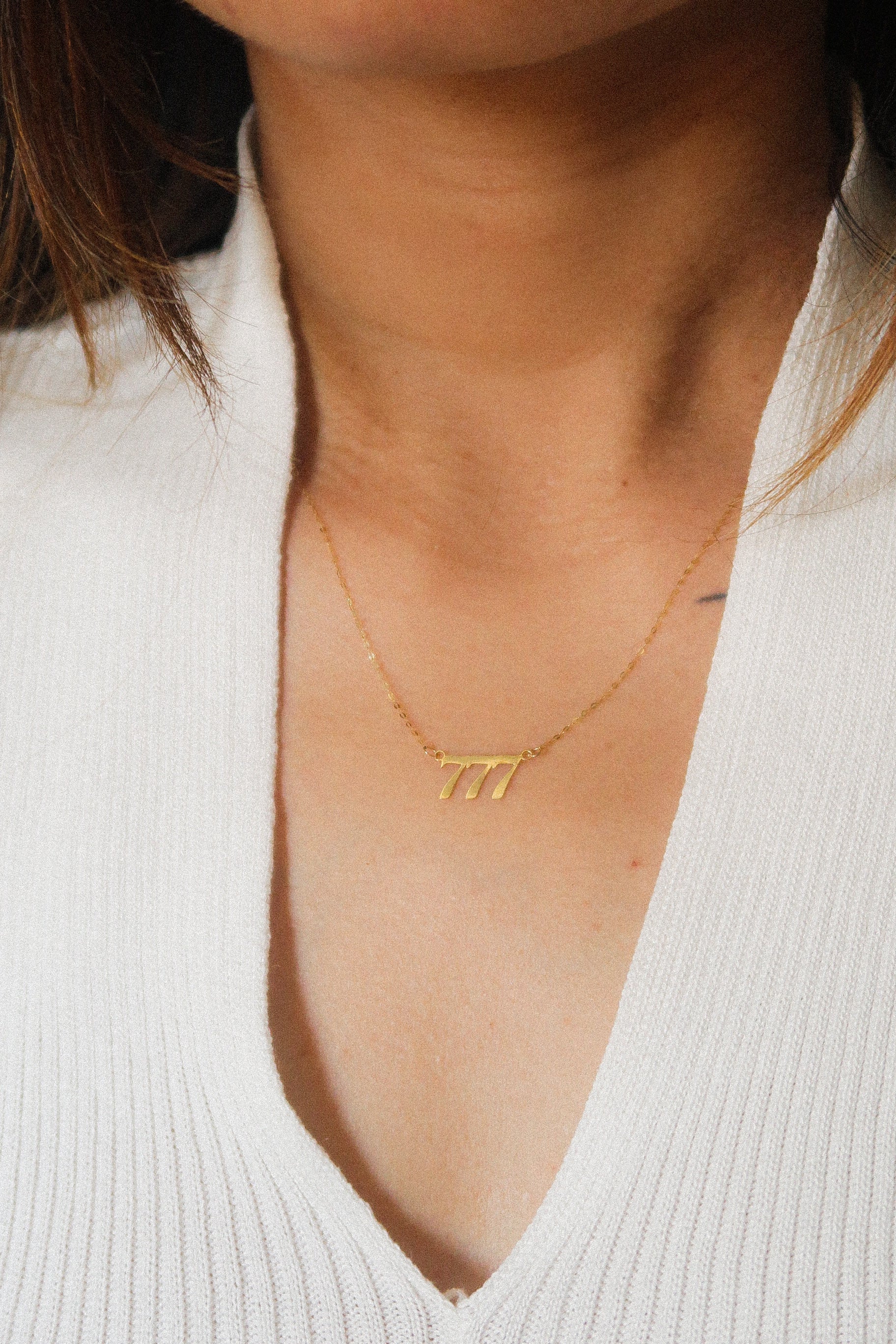 The Custom Name Necklace in Solid Gold