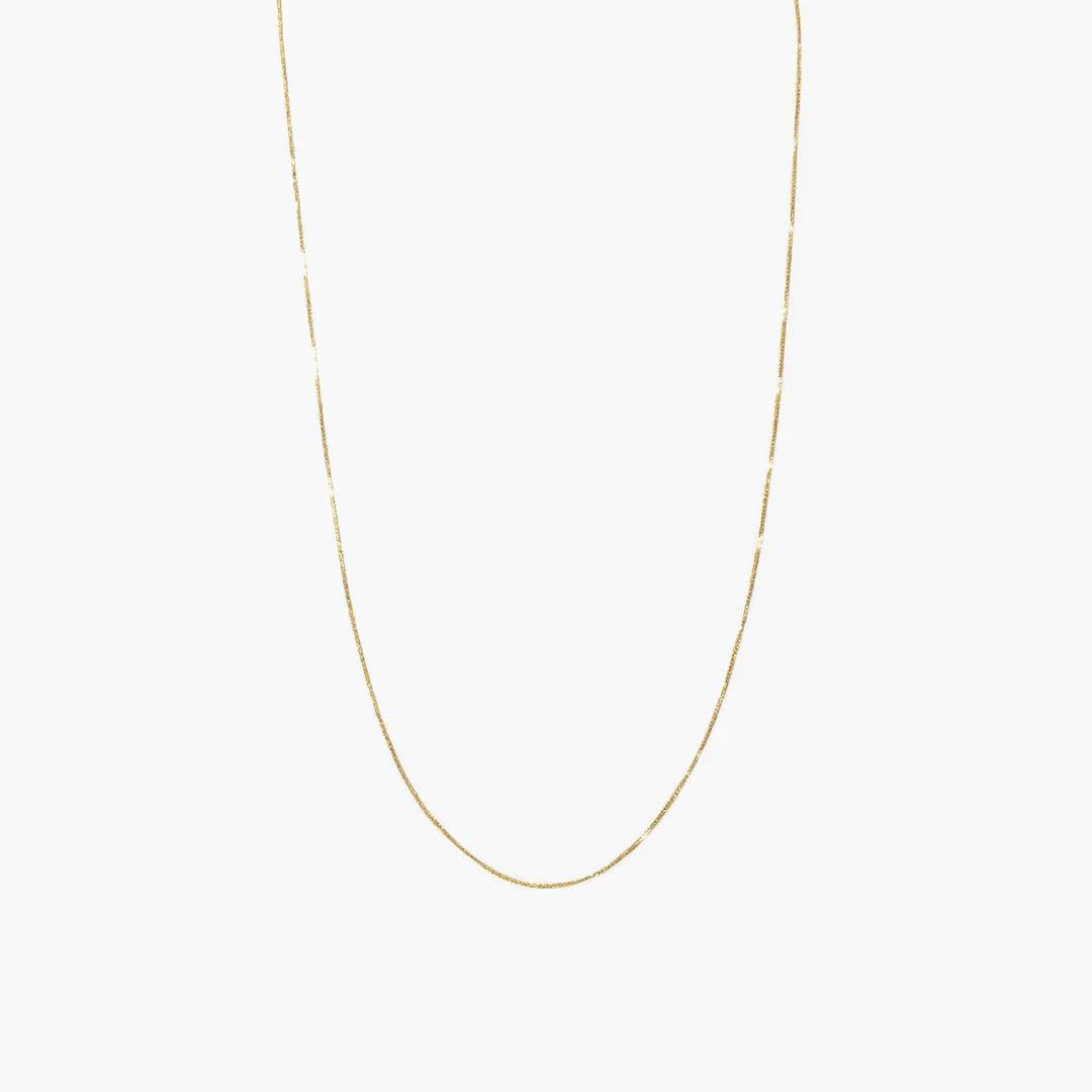 The Baby Stacker Slider Necklace in Solid Gold
