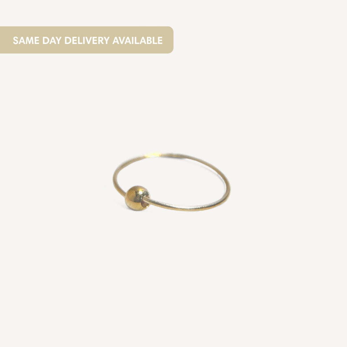 The Ball Seamless Earrings in Solid Gold