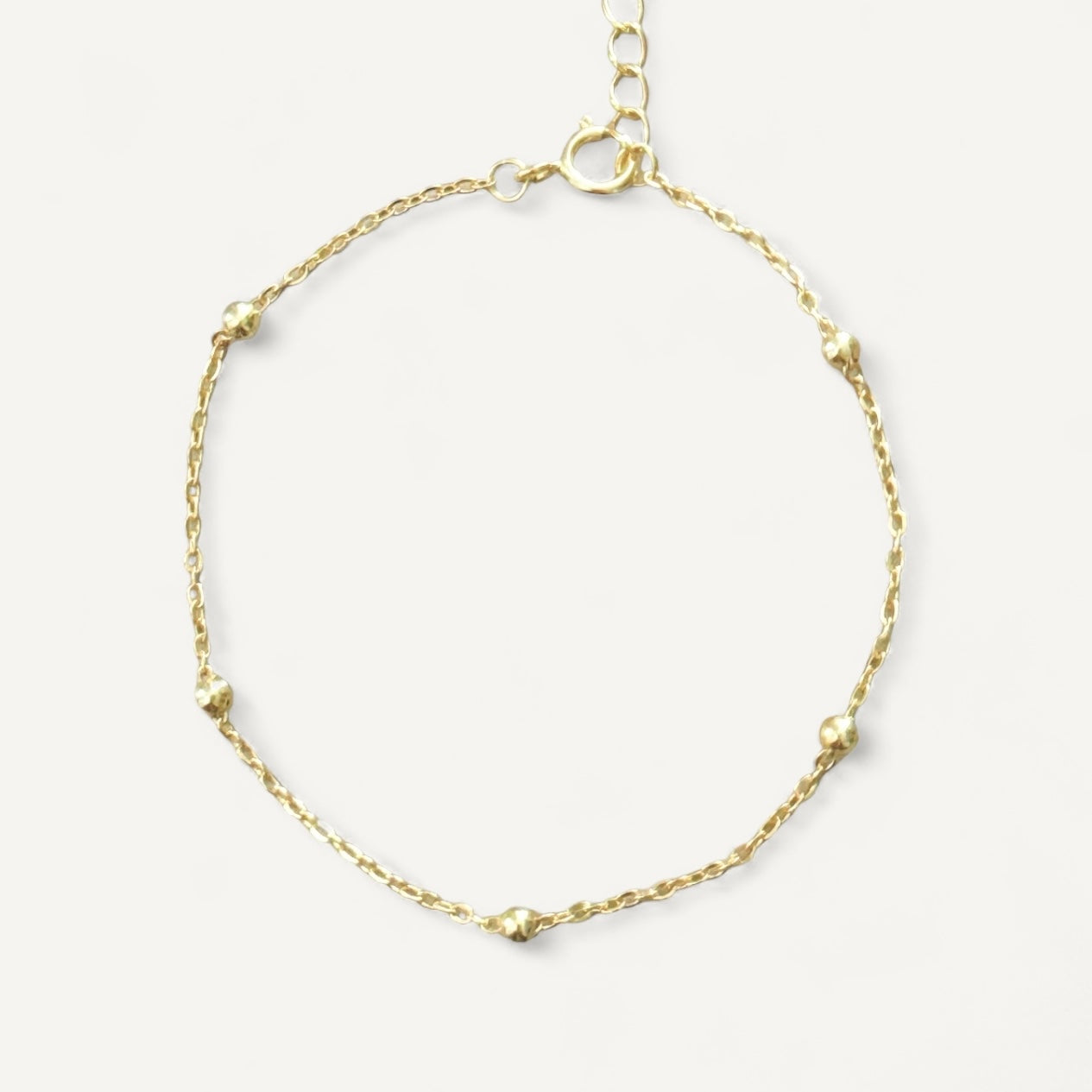 The Tiny Spaced Ball Bracelet and Anklet