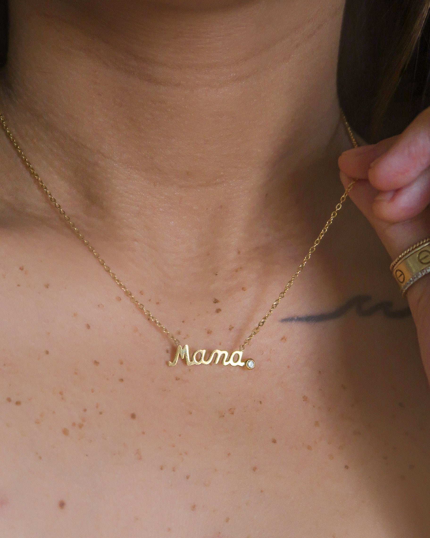 For Mama Solitaire Necklace