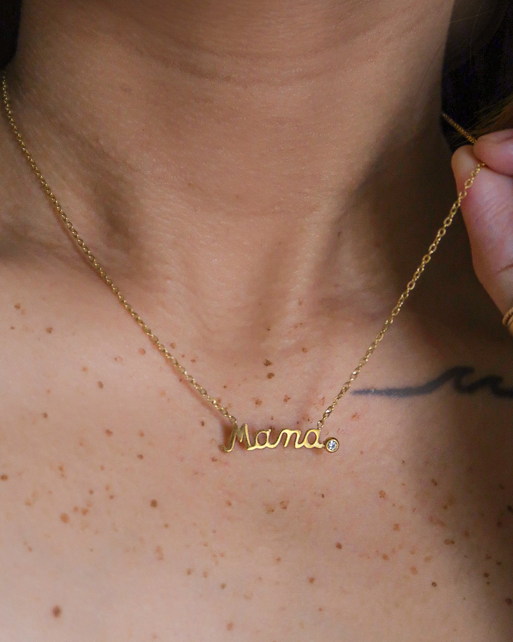 For Mama Solitaire Necklace