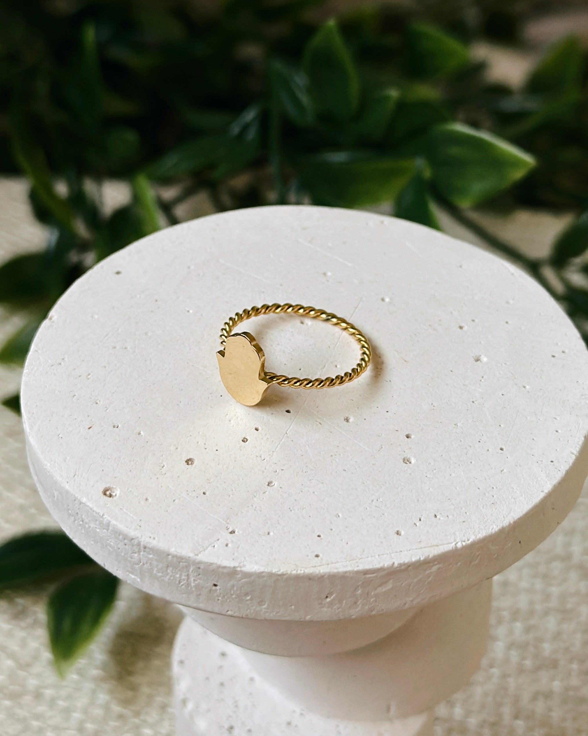 The Glassy Hamsa Brenna Ring