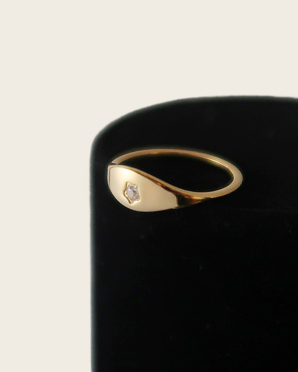 The Uncommon Signet Solitaire Zircon Ring