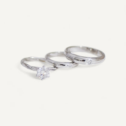 Marry Me Moissanite Ring Set